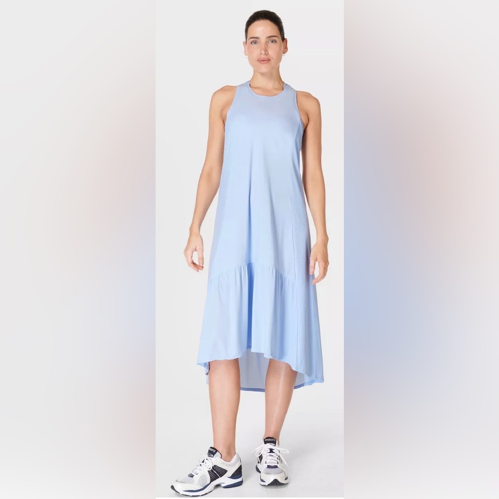 Sweatie Betty Sleeveless Explorer Ace Midi Dress In Breeze Blue